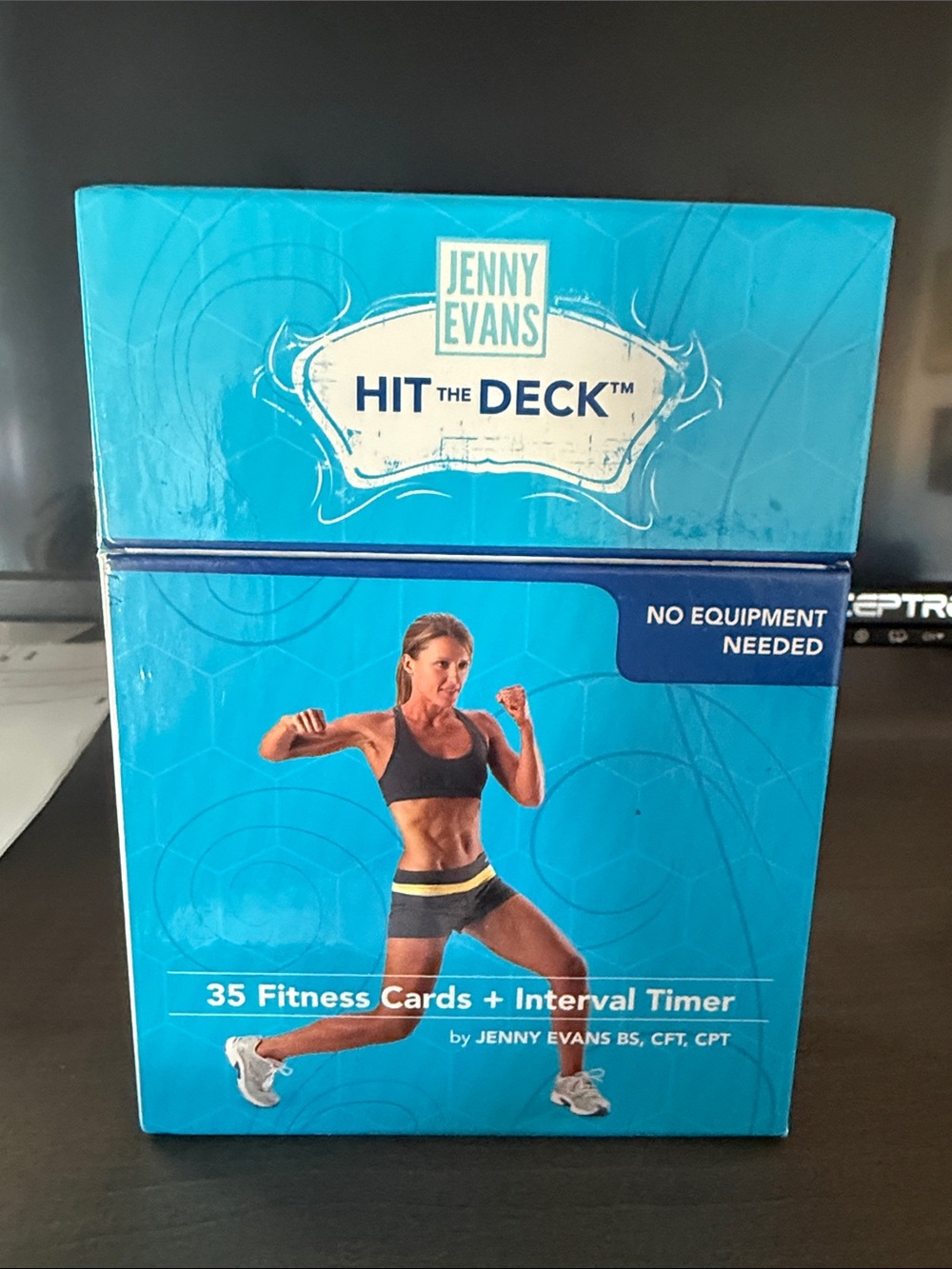 Jenny Evans "Hit The Deck" Fitness Cards - Bright Blue